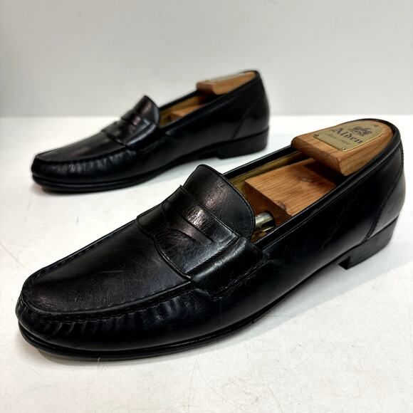 GOOD Cole Haan Pinch Penny Penny Loafer Black Made in Maine USA 10 Narrow - Picture 5 of 15